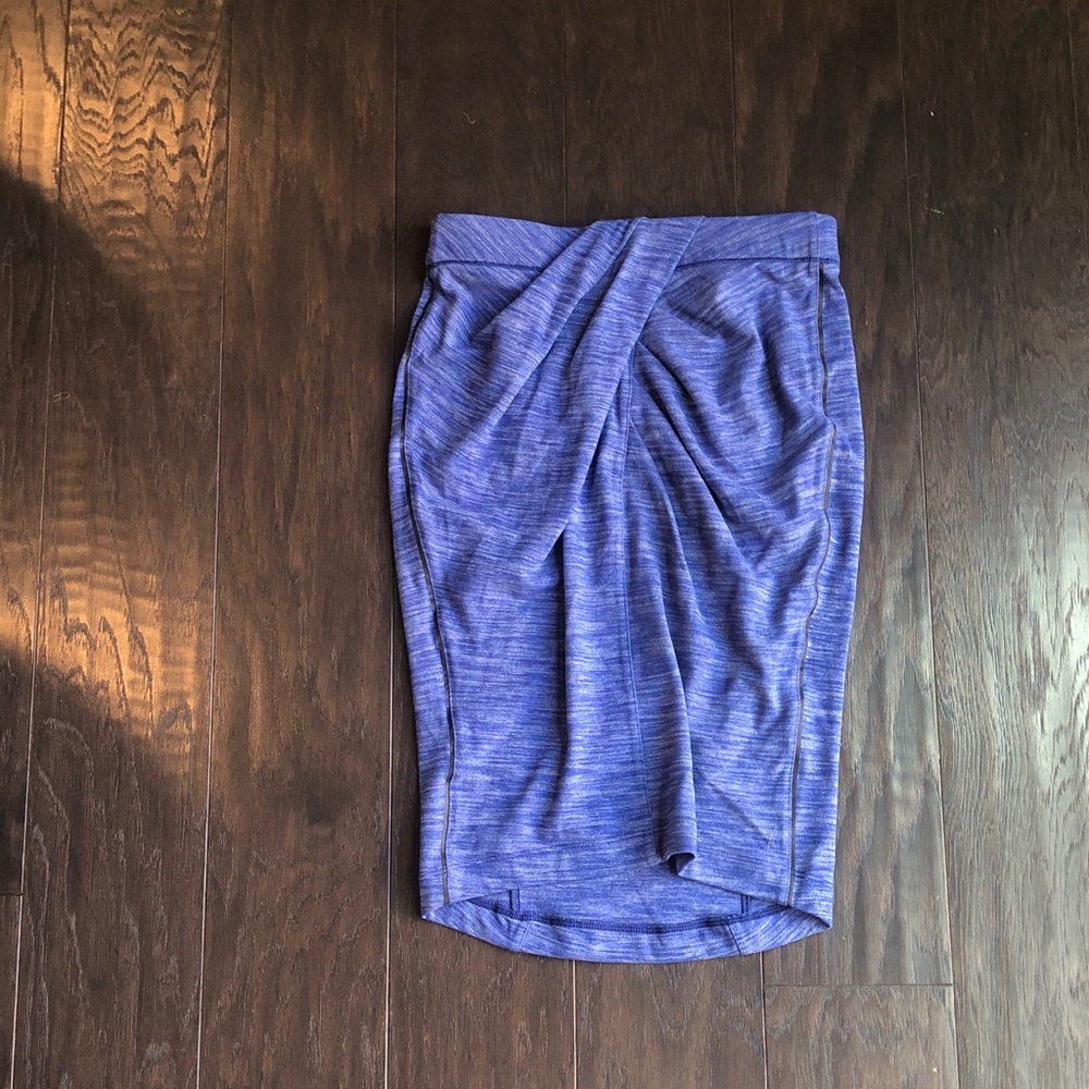 Lululemon Athletica Purple blue draped skirt